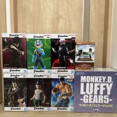ワンピース 呪術廻戦 フィギュア 4点 グランディスタ KINGOFARTIST