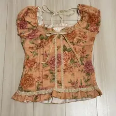 8883. 【極美品】LIZLISA レースアップ 花柄 フリル 平成 Y2K - メルカリ