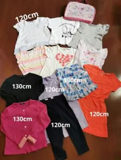 女の子 子供服12着120cm&プールバッグ&20cm靴 おまとめ