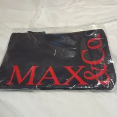 新品(未開封)★MAX&CO マックスアンドコー★マチなしポーチ　ブラックレッドのサムネイル