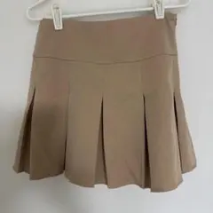 ベージュ プリーツスカート Mサイズ
