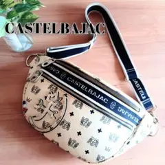 良品 カステルバジャック レザー 2way ボディバッグ 鞄 レディース メンズ