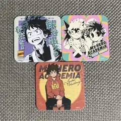 ヒロアカ　アートコースター　RIVALS  3枚セット　緑谷出久　爆豪勝己