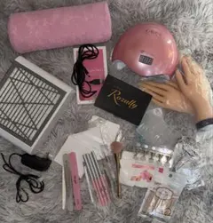 【セルフネイルセット 】UV/LEDライト・ダスト集塵機ほか｜初心者さんにも