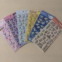 【正規品】サンリオ ぷくっとシール 6種セット 6枚