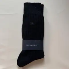 【限定値下げ】BURBERRY メンズ ソックス ブラック 25〜27cm