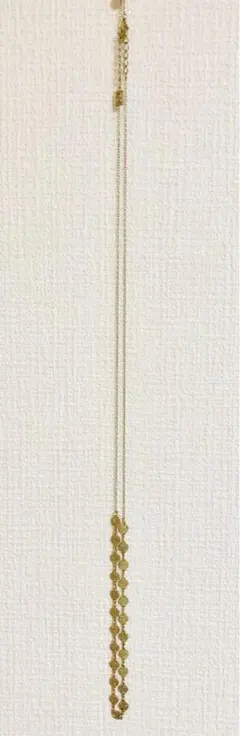 美しいゴールド⭐︎波状デザイン ロングネックレス