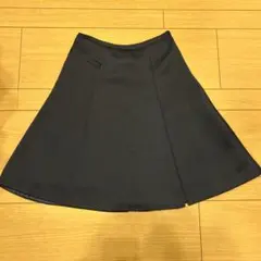 COMME CA ISM 濃紺のフレアスカート