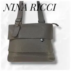 NINA RICCI ニナリッチ レザー トートバッグ グレージュ 肩掛けのサムネイル