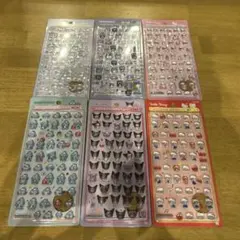 ボンボンドロップシールシナモロールはぴだんぶいハンギョドンクロミキティ6種