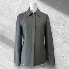 23区　ジャケット　フォーマル　比翼ボタン 絹混ジャケット