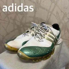 アディダス　adidas ゴルフシューズ ホワイトグリーンパワーバンド3.0 R
