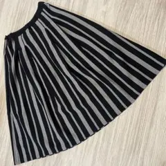 お値下げstudio CLIP フレアスカート ブラック/グレー