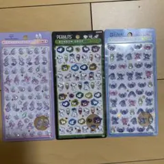 ボンボンドロップシール アリス・イン・ワンダーランド　スティッチ　３種類