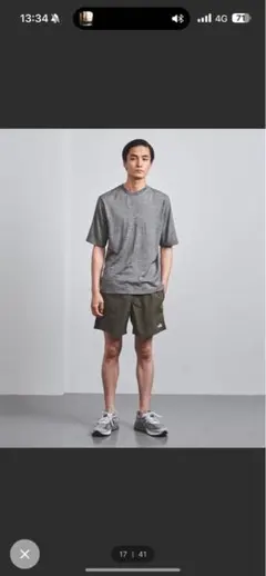 新品未使用　バーサタイルショーツ　オリーブ　ノースフェイス