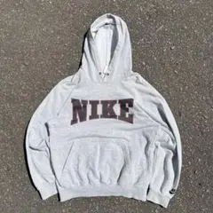 90s NIKE ナイキ パーカー フーディ グレー y2k archive L