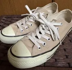 ☆CONVERSE ALL STARコンバース☆ベージュ スニーカー23.5cm