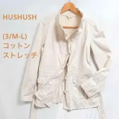 ☘️ハッシュアッシュ(M-L)ショートトレンチコート　ストレッチ少コットン　長袖のサムネイル