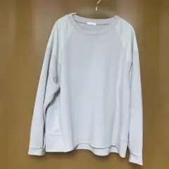 ESSEME ライトグレー ラグランスリーブ スウェット