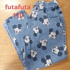 【futafuta】 Mickey Mouse 総柄デニムパンツ 110cmのサムネイル