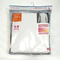新品＊ユニクロ　極暖ヒートテックコットンモックネックT　ホワイト　L
