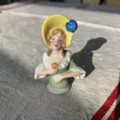 〜50s ブロカント アンティーク フィギュリン ピンクッションドール イギリス