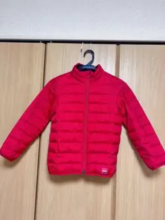 赤・黒チェック ダウンコート