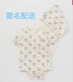 バースデイCottoliロンパース＋ボンネット　70サイズ