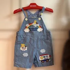 ミキハウスデニムオーバーオール 80cm