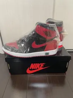 Air Jordan1 High Patent Bred 新品　パテントブレッド