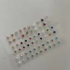 耳ツボジュエリー60粒　カラフルなセット3