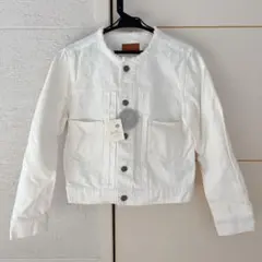 アースミュージック＆エコロジー デニム ジャケット アウター ホワイト
