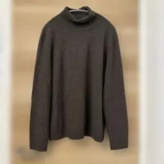 UNIQLO カシミヤXLタートルネックニット ブラウン