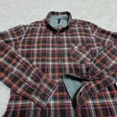 Stutosteinフランネル ネルシャツ 長袖チェックシャツ　Lサイズ 日本製