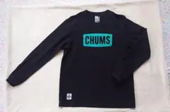 CHUMS☆長袖Tシャツ ロンT 黒 緑 S〜M レディース