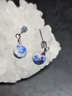 r785【SWAROVSKIポスト】k2ストーン☆サージカルステンレスピアス