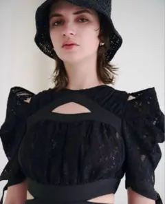 【美品】SNIDEL スイッチングデコルテオープンワンピース