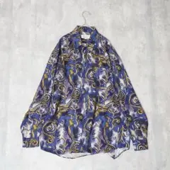 【極美品】cest recit du dixton シャツ 総柄 シルク素材