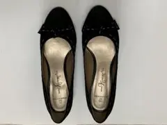 パンプス　黒　銀座かねまつ