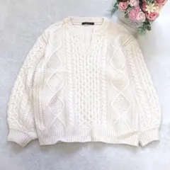 イング 長袖ニット レディース トップス シンプル ベーシック Vカット 可愛い