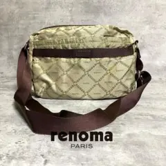✨美品✨renoma レノマ ナイロン ショルダーバッグ ロゴ総柄 軽量 多機能のサムネイル