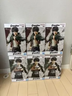 進撃の巨人 フィギュアGrandista グランディスタ リヴァイ エレン 6点