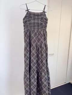 チェック柄 キャミワンピースのサムネイル