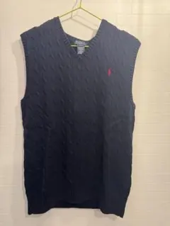 90s Ralph Lauren ネイビー ベスト XL