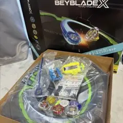 ベイブレードX スタジアム・ベイブレード3機・ランチャー2機