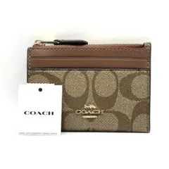 未使用保管品 COACH コーチ カードケース ミニスキニー ID カードケース