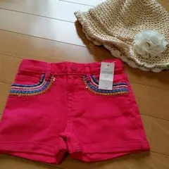 新品タグ付 GAP ピンク ショートパンツ 95 セラフ、プチジャム好き