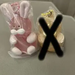 milky hug ガチャ フェイクスイーツ マスコットボールチェーン　うさぎ