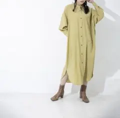 ♡タグ付き新品 オズモーシス バックタックワンピース グリーン系♡