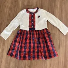 familiar チェック柄ワンピース 110サイズ